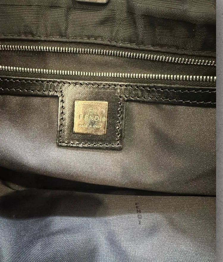 Authentic Vintage Fendi Zucca Nylon Tote Bag