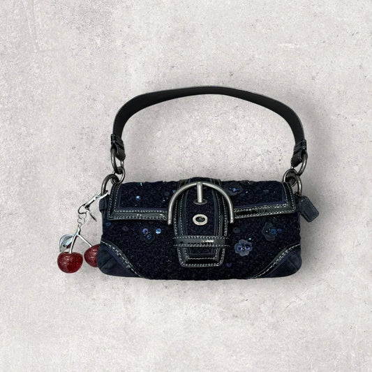 Authentic Vintage Coach Soho Flap Limited Edition Tweed Shoulder Bag