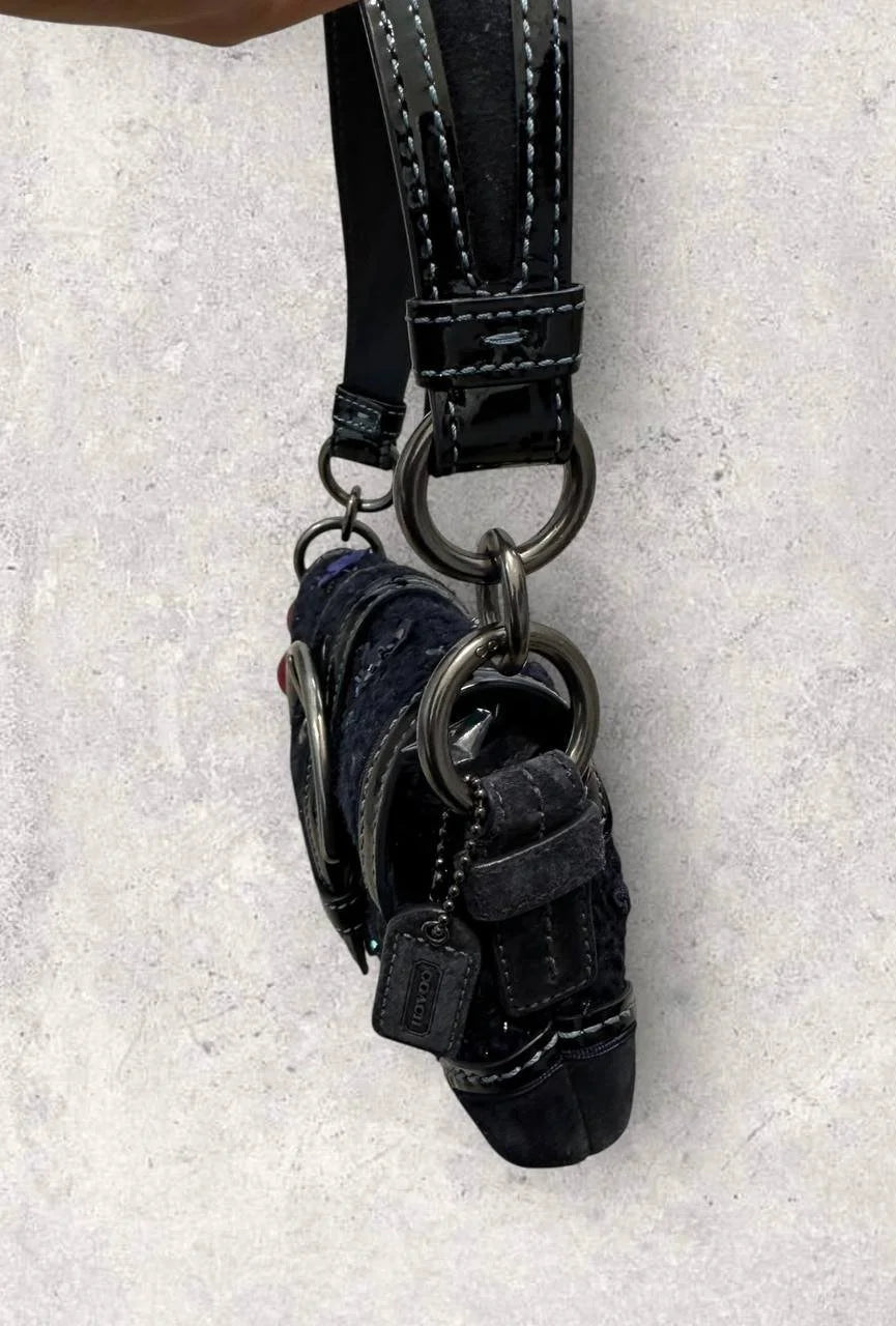 Authentic Vintage Coach Soho Flap Limited Edition Tweed Shoulder Bag