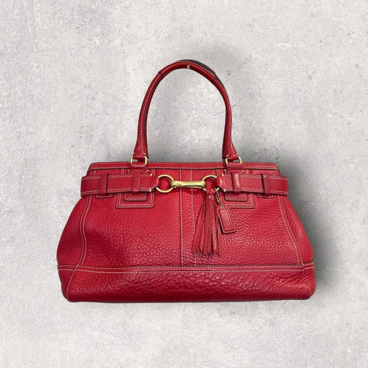 Authentic Vintage Coach Hamptons Leather Shoulder Bag