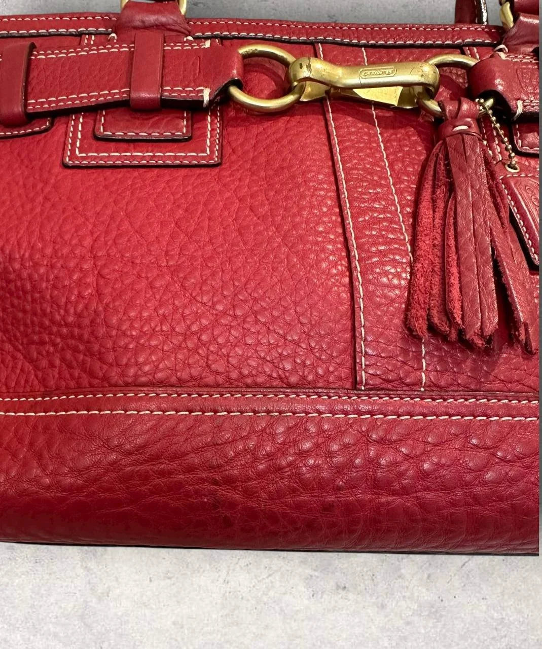 Authentic Vintage Coach Hamptons Leather Shoulder Bag