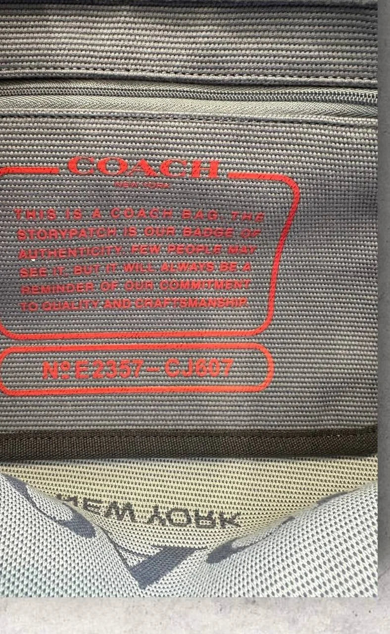 Authentic Coach Canvas Tote Bag