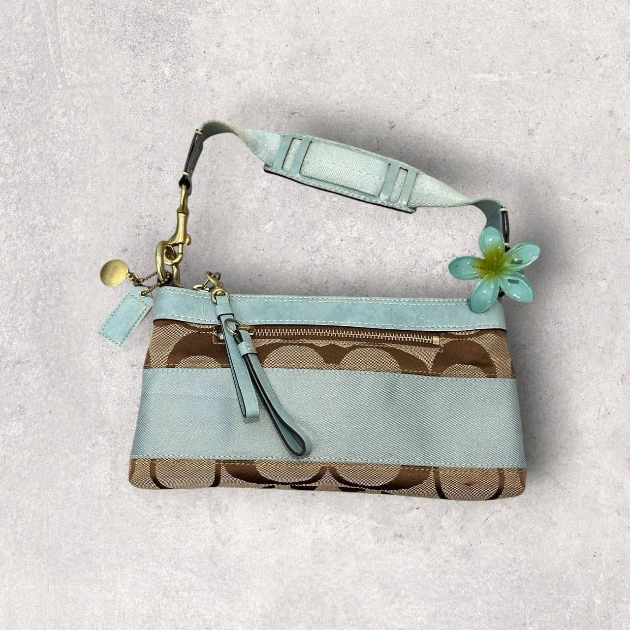 Authentic Vintage Coach Signature Small Shoulder Bag