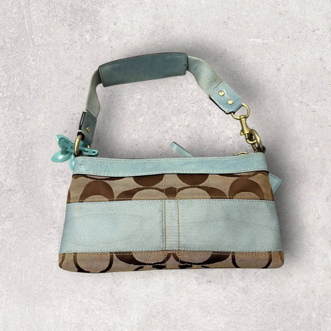 Authentic Vintage Coach Signature Small Shoulder Bag