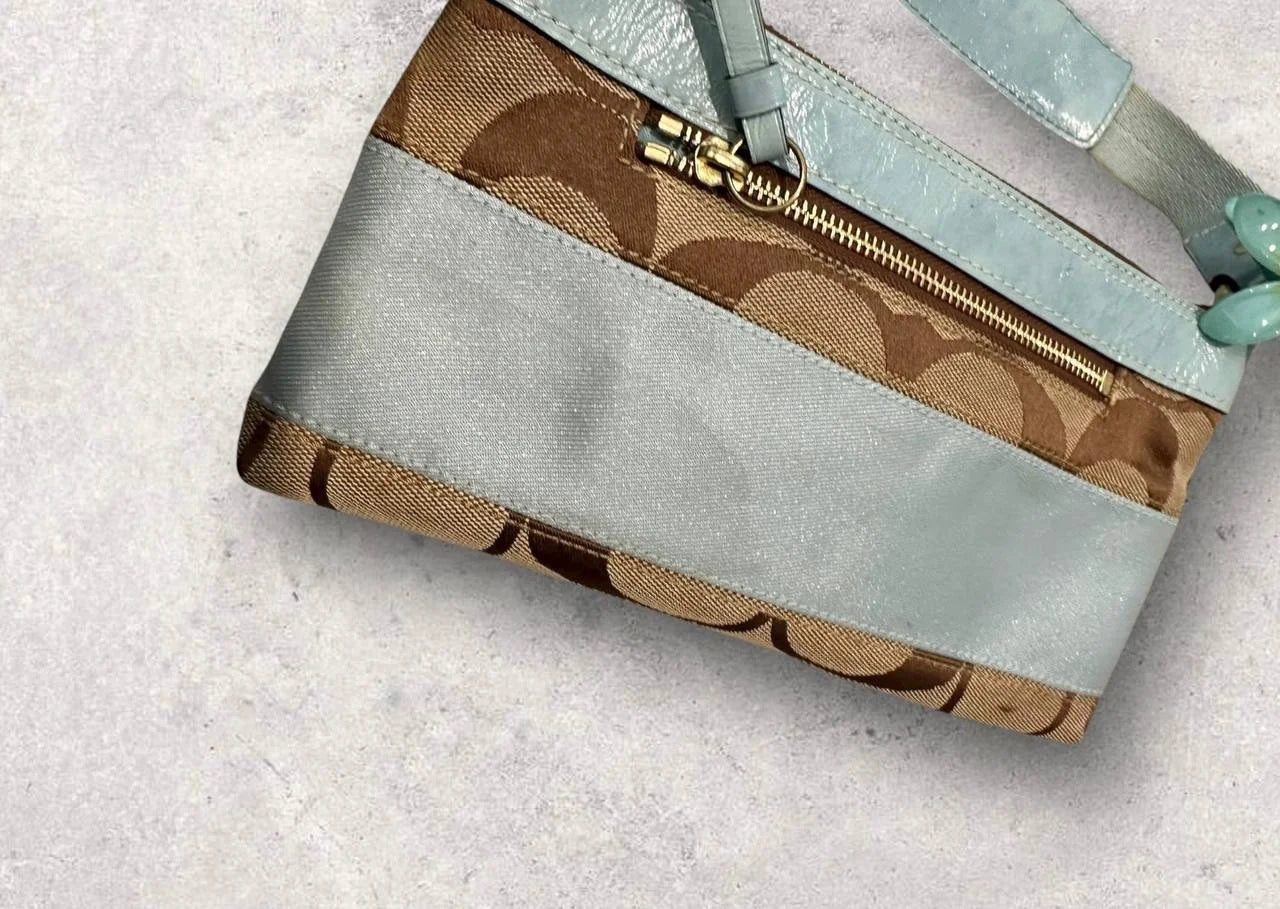 Authentic Vintage Coach Signature Small Shoulder Bag