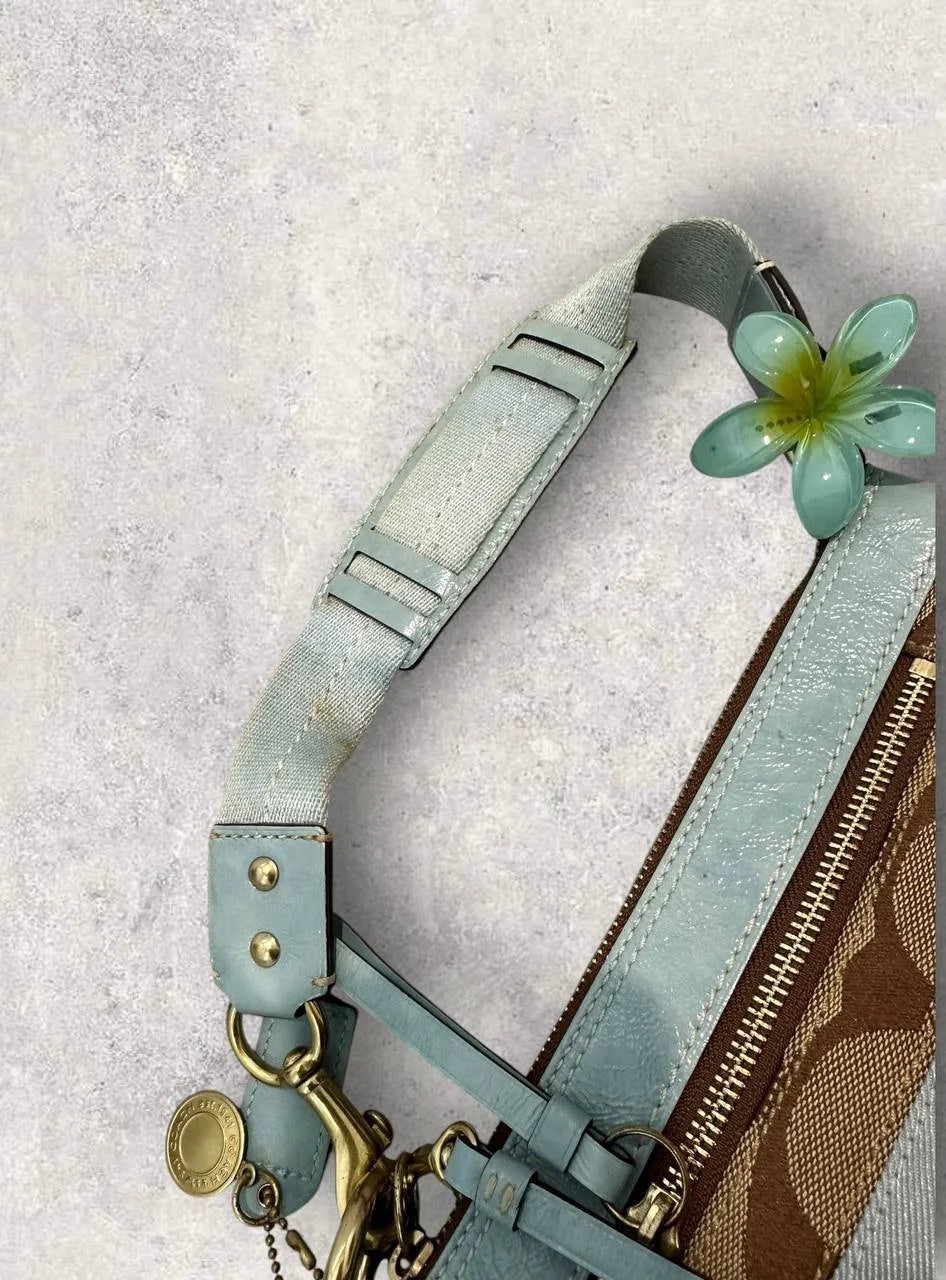 Authentic Vintage Coach Signature Small Shoulder Bag