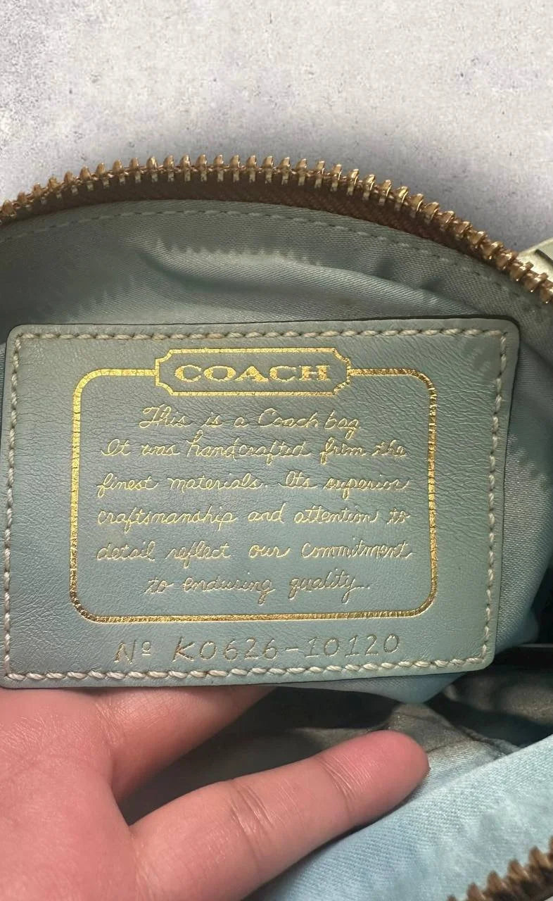 Authentic Vintage Coach Signature Small Shoulder Bag