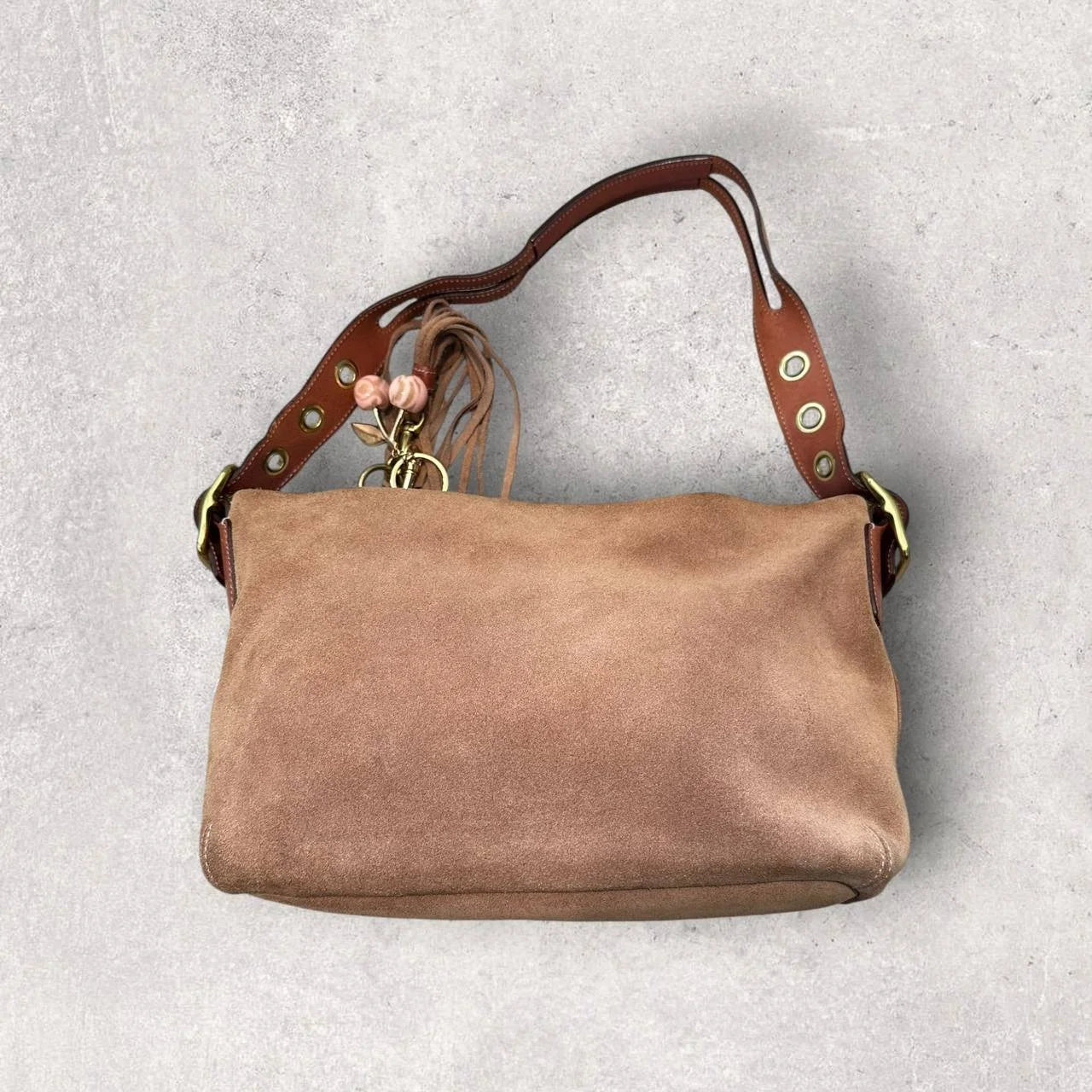 Authentic Vintage Coach Suede Shoulder Bag