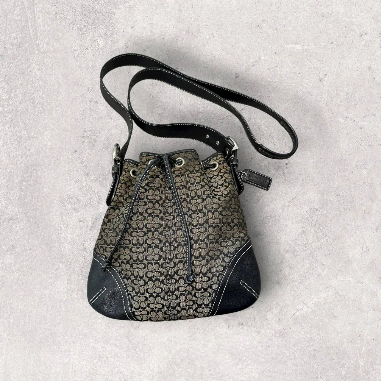 Authentic Vintage Coach Drawstring Bag