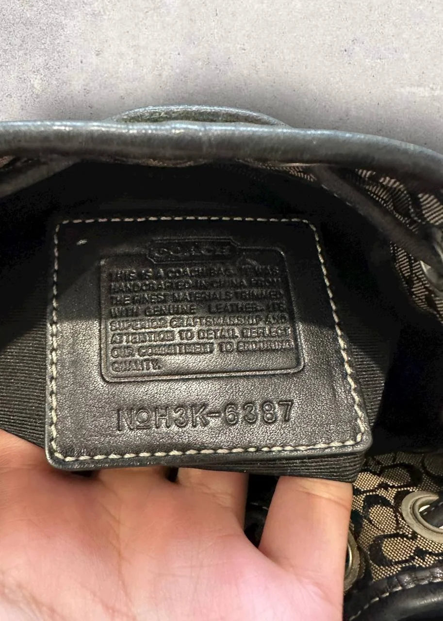 Authentic Vintage Coach Drawstring Bag