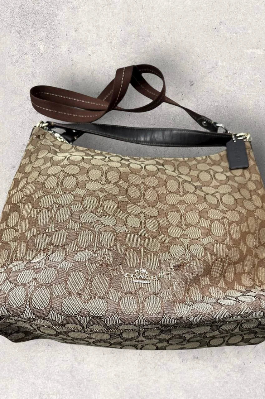 Authentic Vintage Coach Signature Shoulder/Crossbody Bag