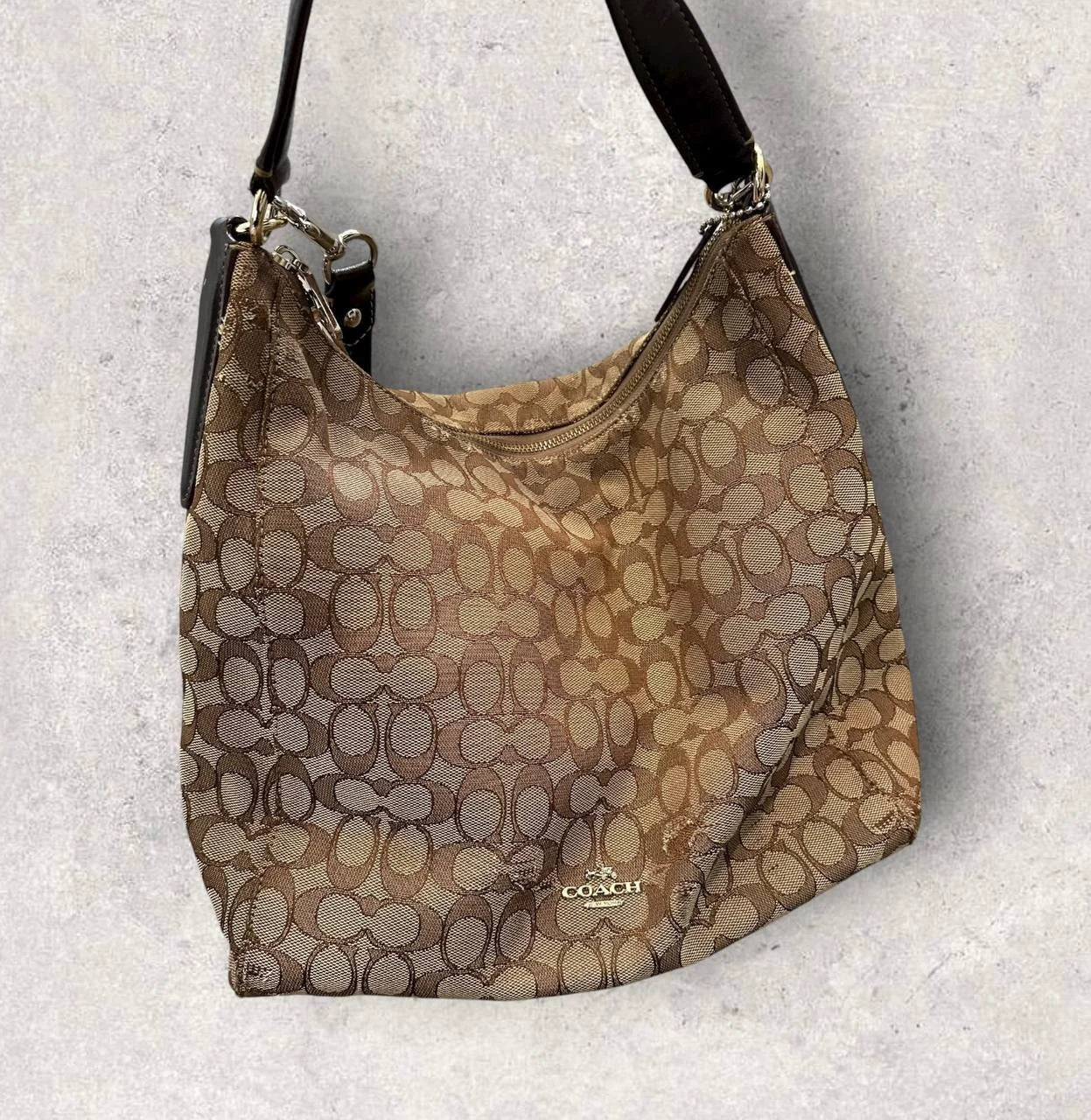 Authentic Vintage Coach Signature Shoulder/Crossbody Bag