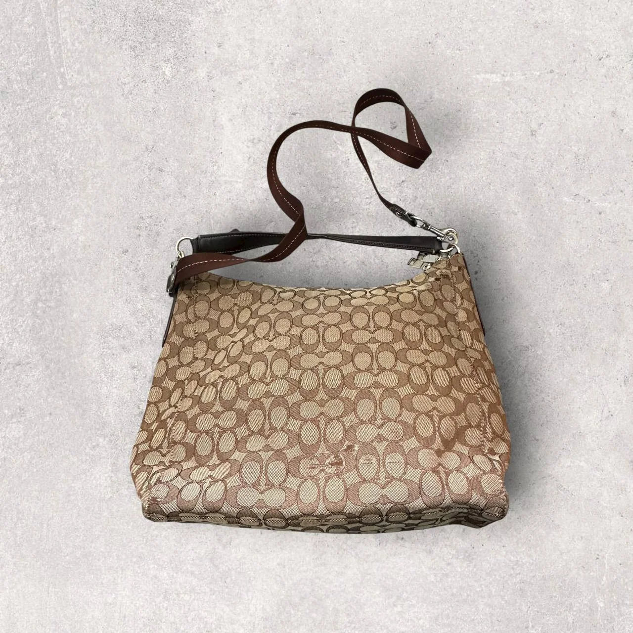 Authentic Vintage Coach Signature Shoulder/Crossbody Bag