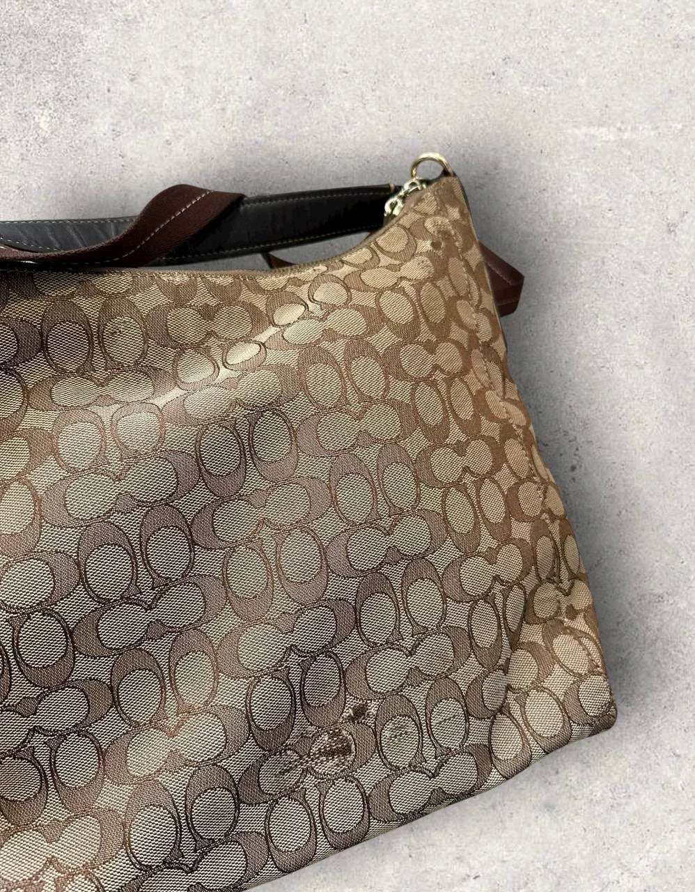 Authentic Vintage Coach Signature Shoulder/Crossbody Bag