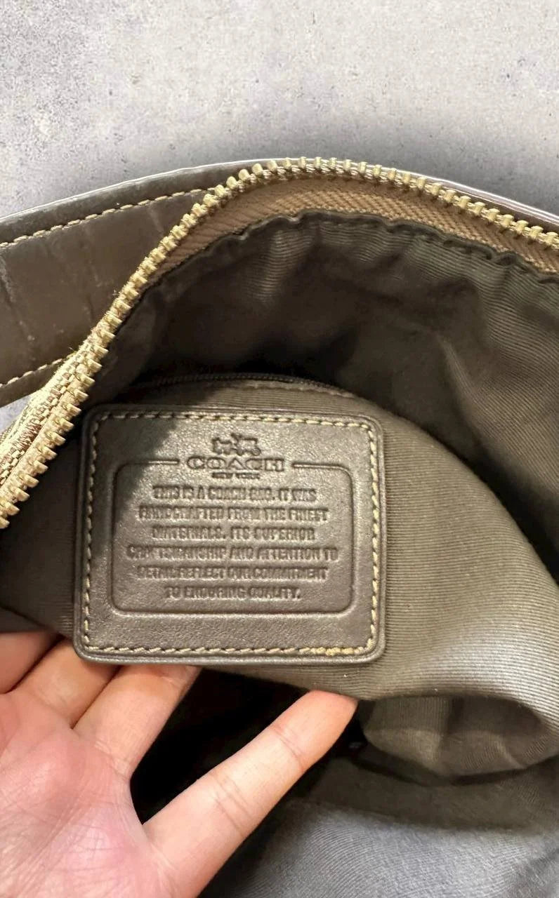 Authentic Vintage Coach Signature Shoulder/Crossbody Bag