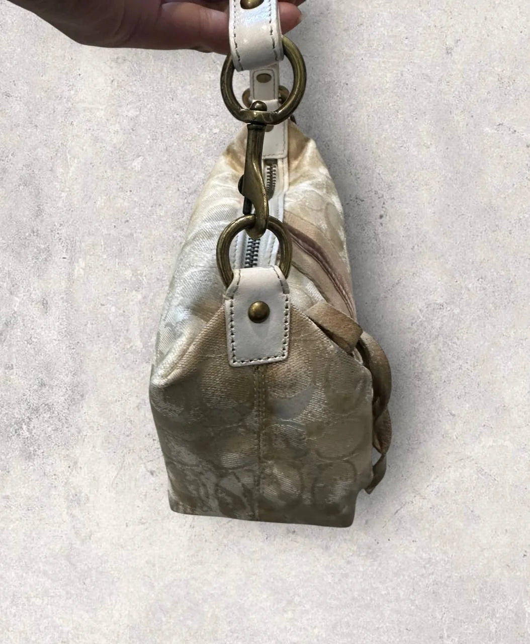 Authentic Vintage Coach Signature Shoulder Bag