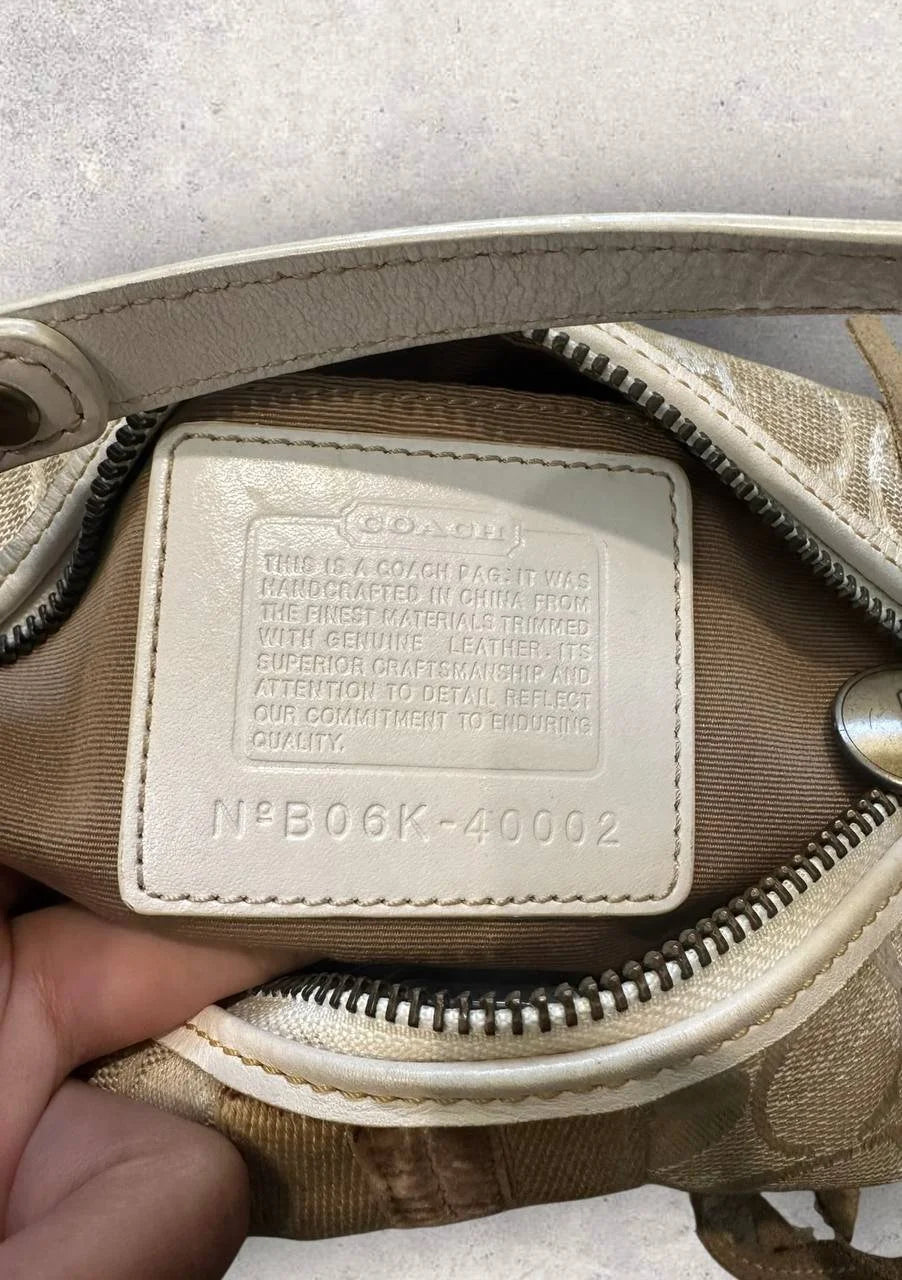 Authentic Vintage Coach Signature Shoulder Bag