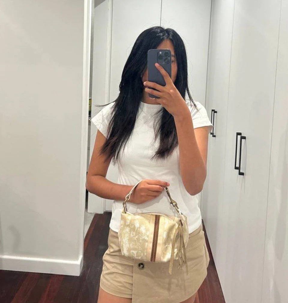 Authentic Vintage Coach Signature Shoulder Bag