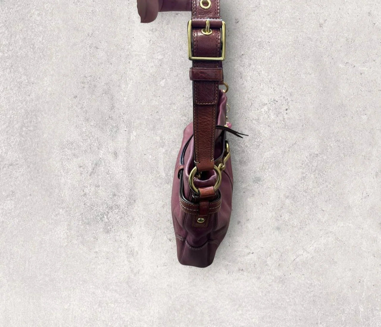 Authentic Vintage Coach Hamptons Leather Shoulder Bag