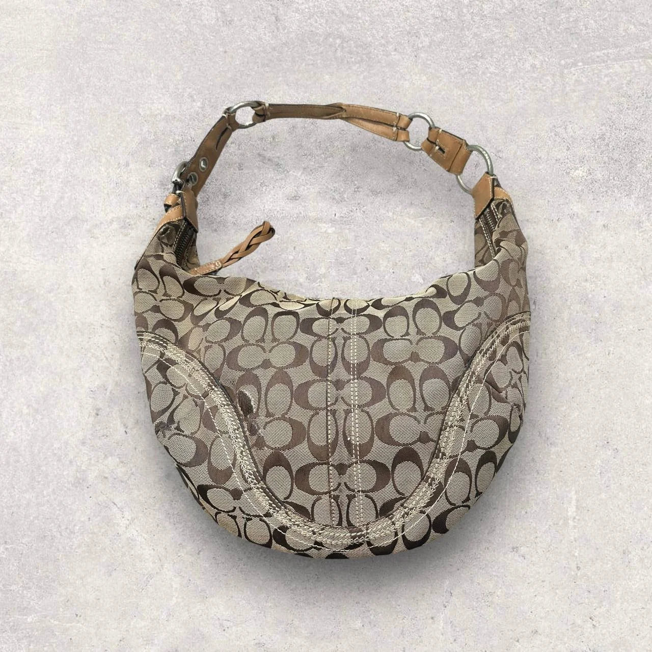 Authentic Vintage Coach Croissant Hobo Shoulder Bag