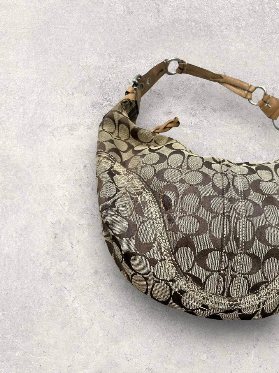 Authentic Vintage Coach Croissant Hobo Shoulder Bag