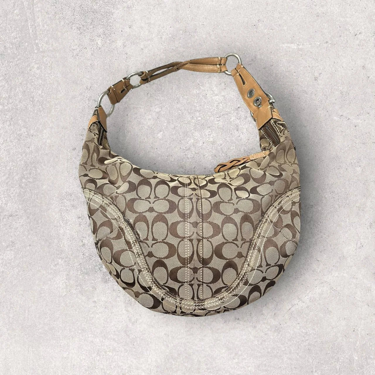 Authentic Vintage Coach Croissant Hobo Shoulder Bag