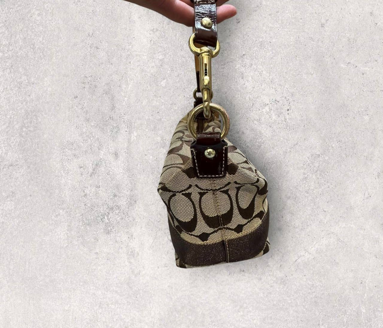 Authentic Vintage Coach Signature Shoulder Bag