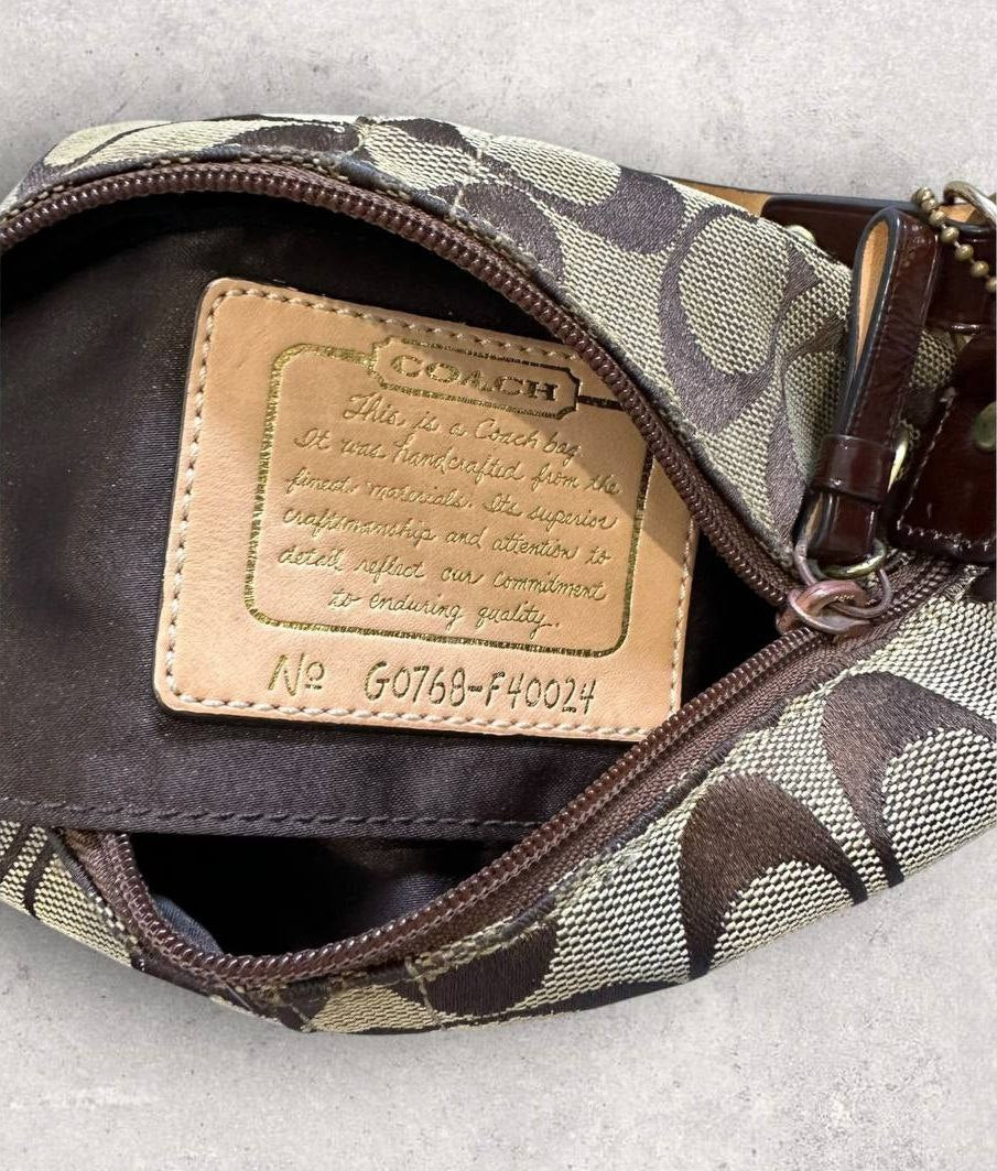 Authentic Vintage Coach Signature Shoulder Bag