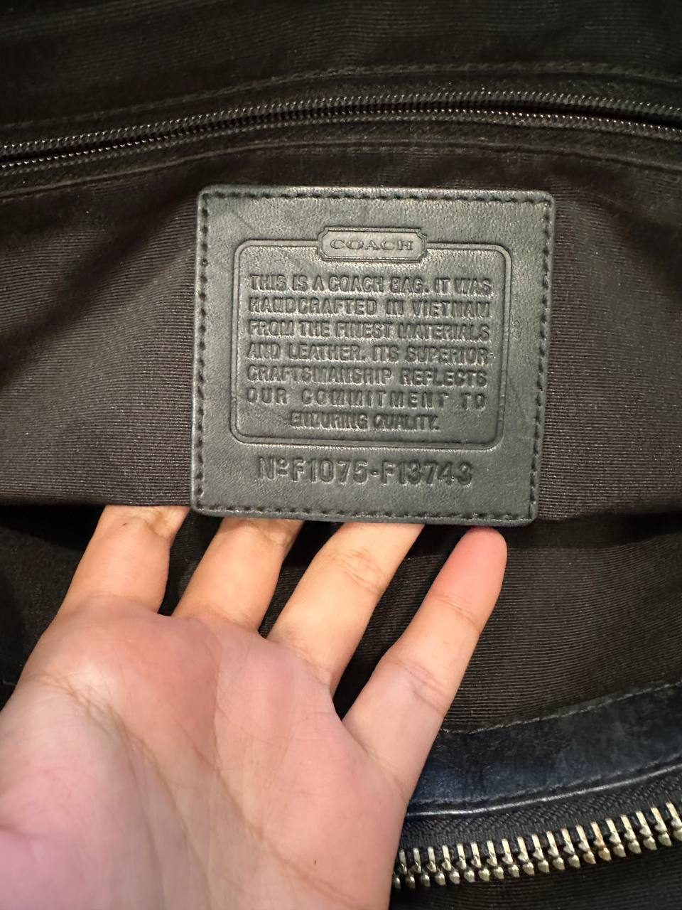 Authentic Vintage Coach Leather Hobo Bag