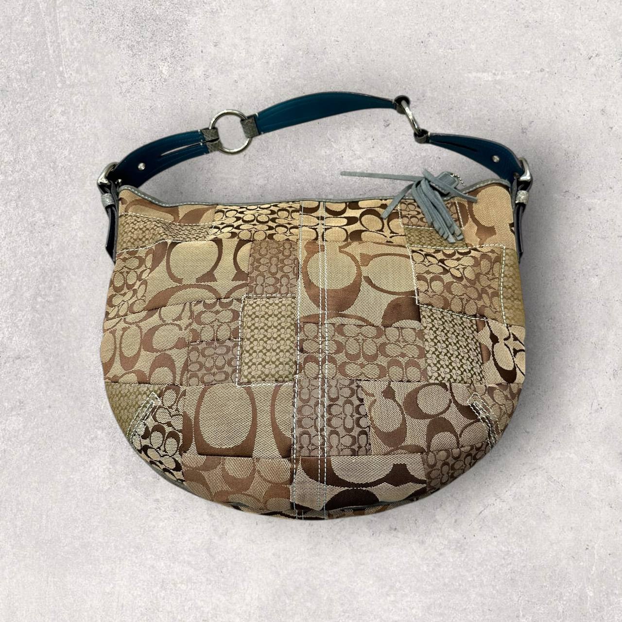 Authentic Vintage Coach Signature Patchwork Hobo Bag