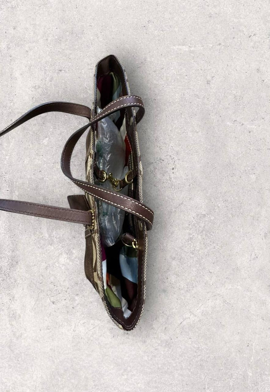 Authentic Vintage Coach Signature Small Shoulder Bag