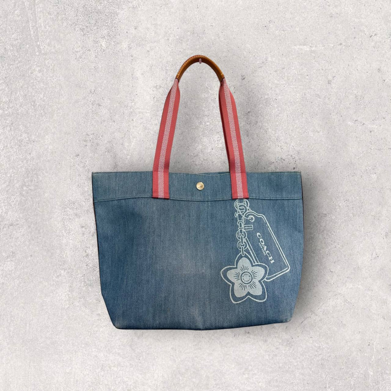 Authentic Vintage Coach Denim Tote Bag