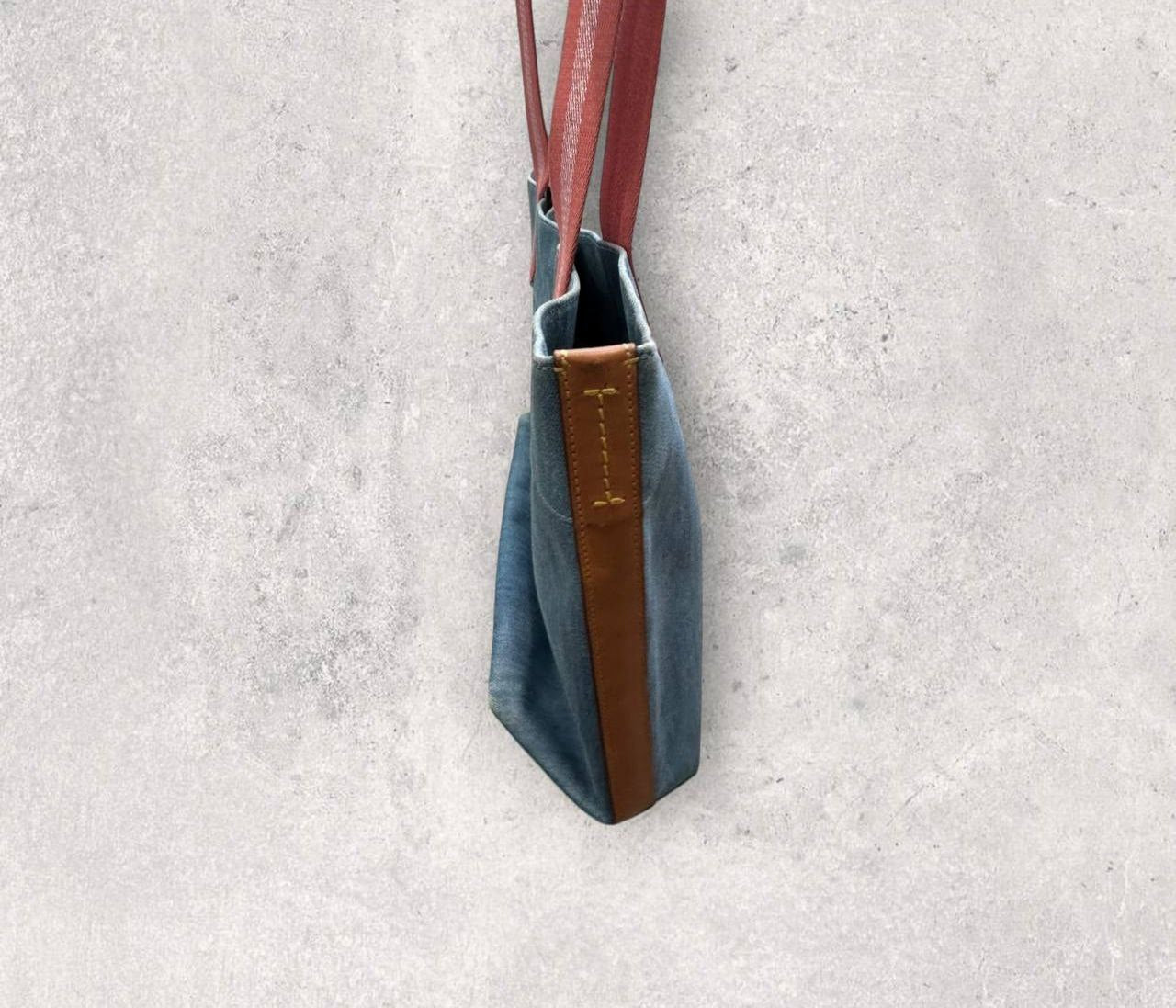 Authentic Vintage Coach Denim Tote Bag