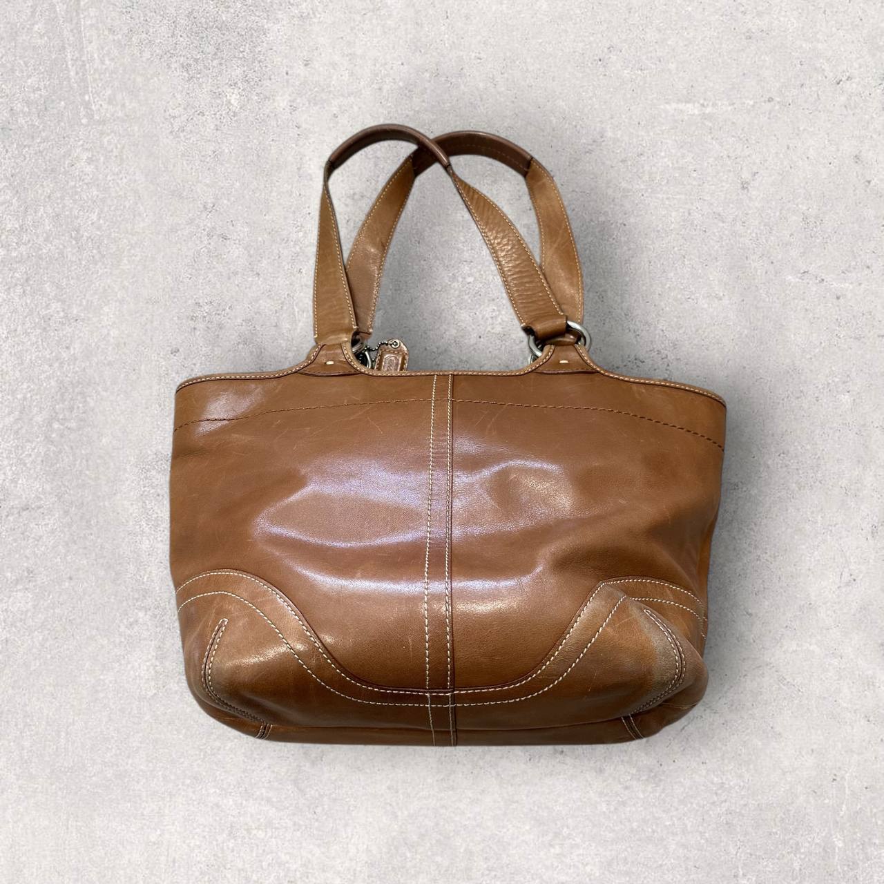 Authentic Vintage Coach Leather Tote Bag