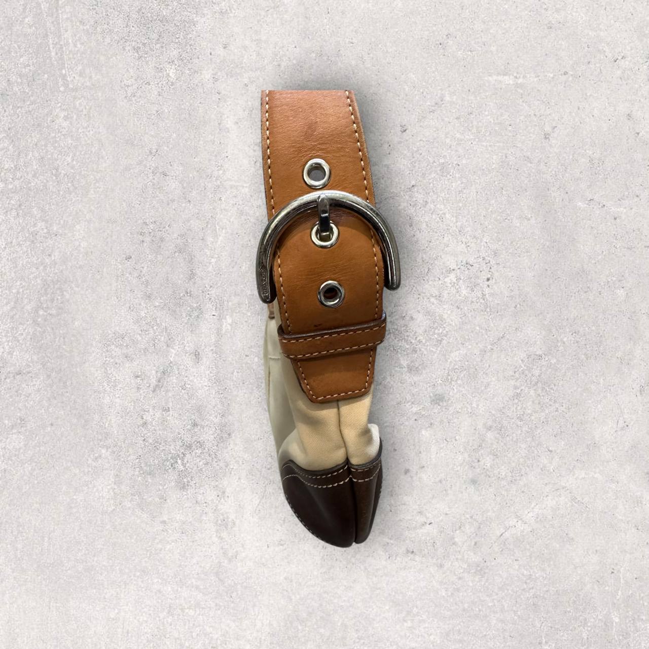 Authentic Vintage Coach Canvas Hobo Bag