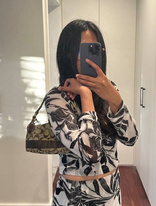 Authentic Vintage Coach Signature Shoulder Bag