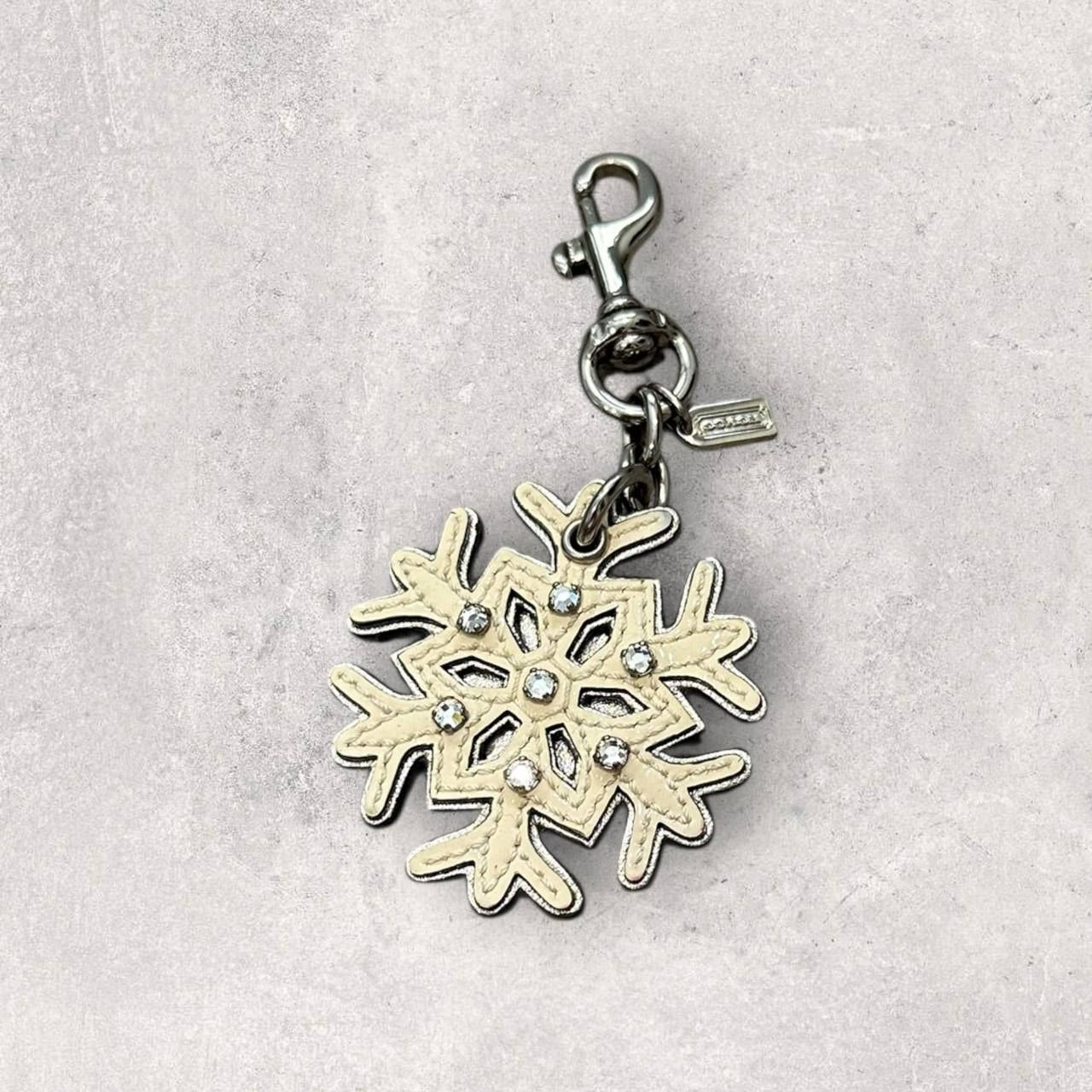 Authentic Coach Snowflake Bag Charm