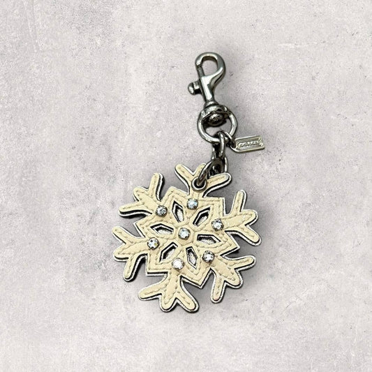 Authentic Coach Snowflake Bag Charm