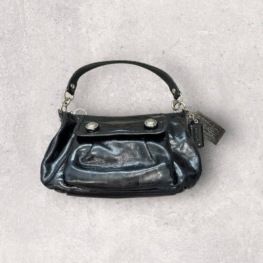 Authentic Vintage Coach Poppy Patent Leather Shoulder Bag