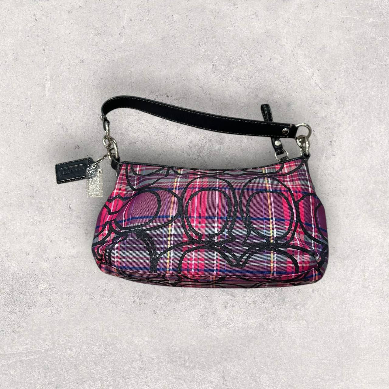 Authentic Vintage Coach Poppy Plaid Shoulder Bag