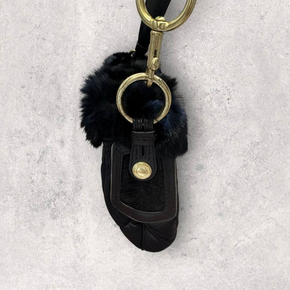 Authentic Vintage Coach Fur Ski Collection Shoulder Bag