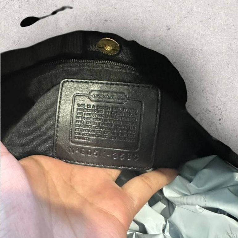 Authentic Vintage Coach Fur Ski Collection Shoulder Bag