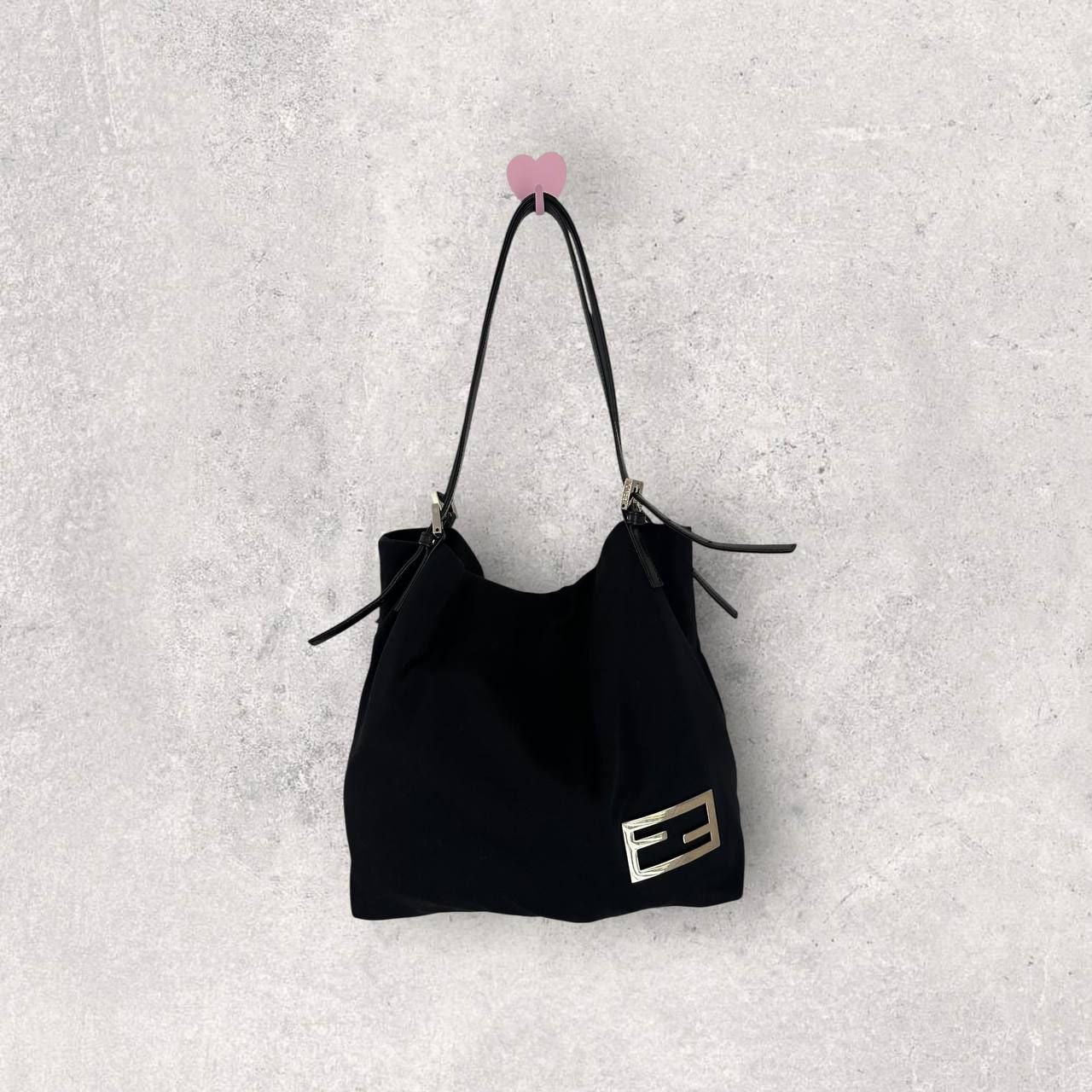 Authentic Vintage Fendi Nylon Shoulder Bag