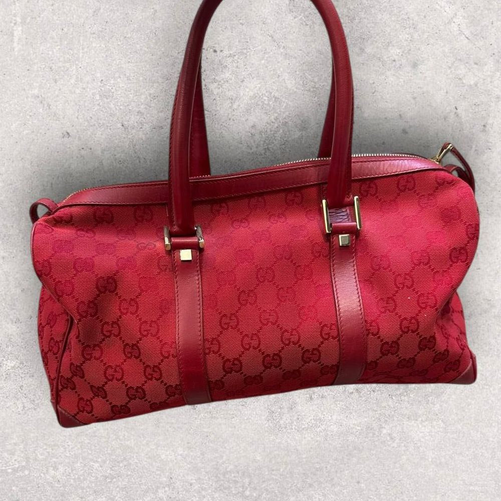 Authentic Vintage Gucci GG Boston Bag