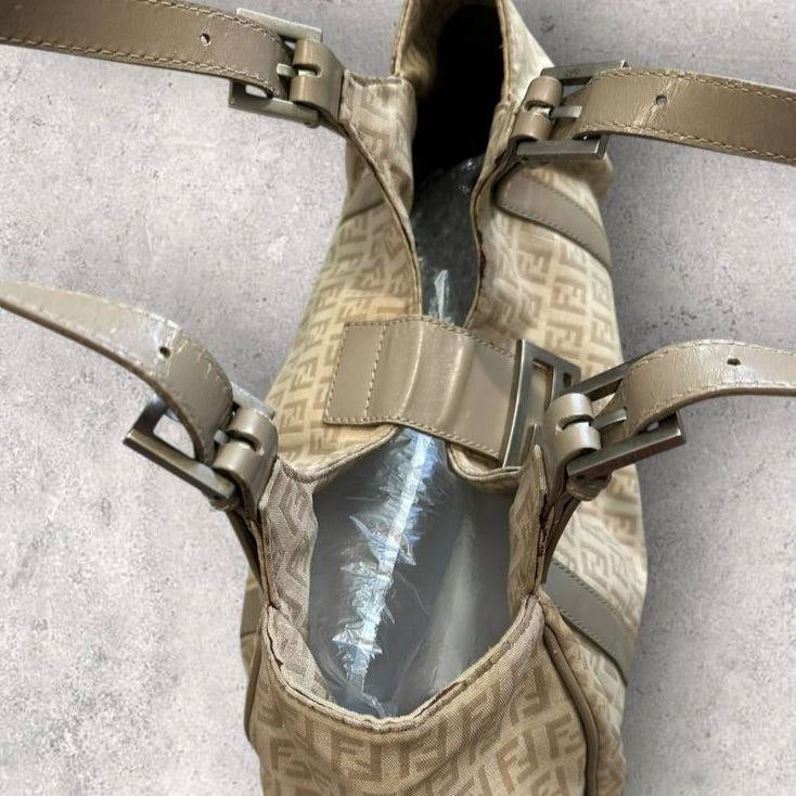 Authentic Vintage Fendi Zucchino Piccola Shoulder Bag