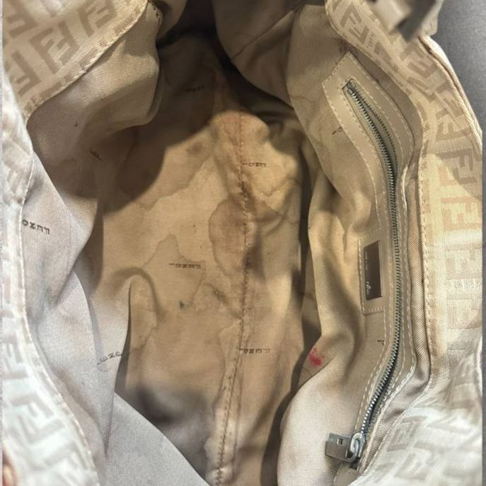 Authentic Vintage Fendi Zucchino Piccola Shoulder Bag