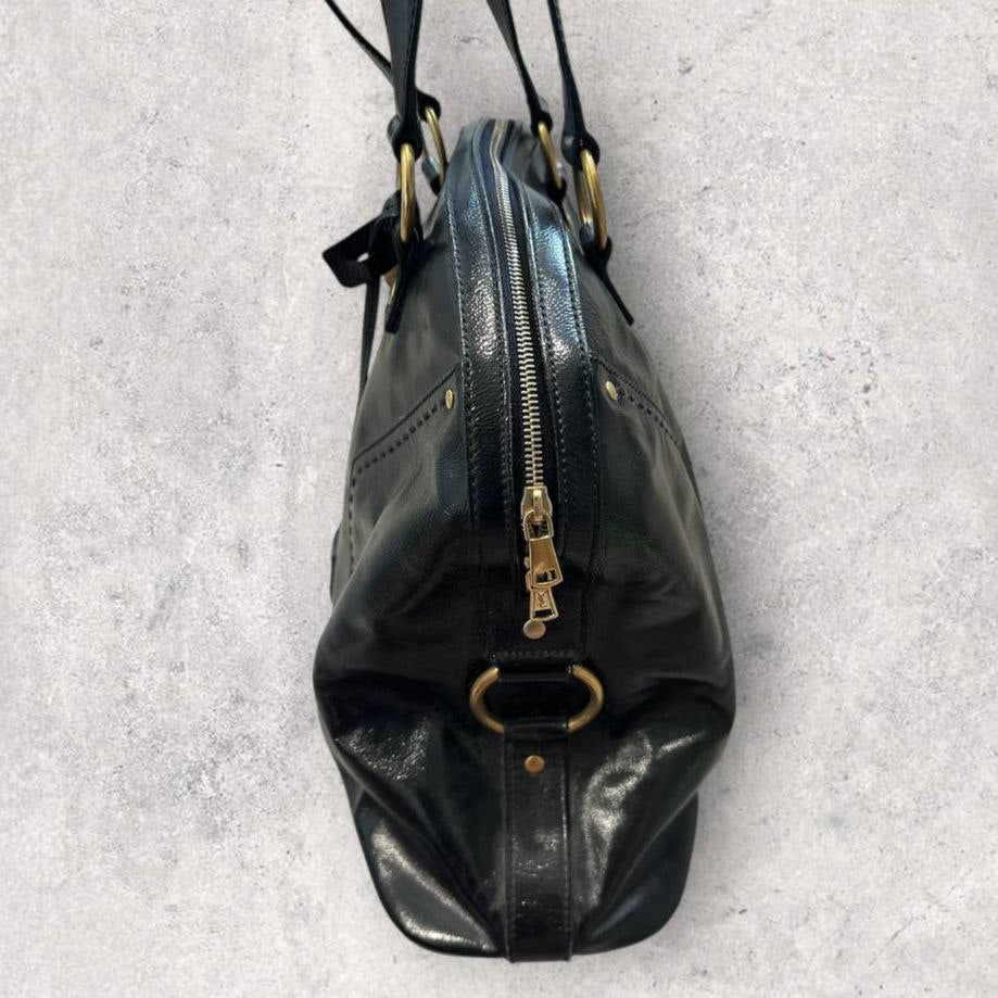 Authentic Vintage YSL Muse Patent Leather Shoulder Bag Large Size