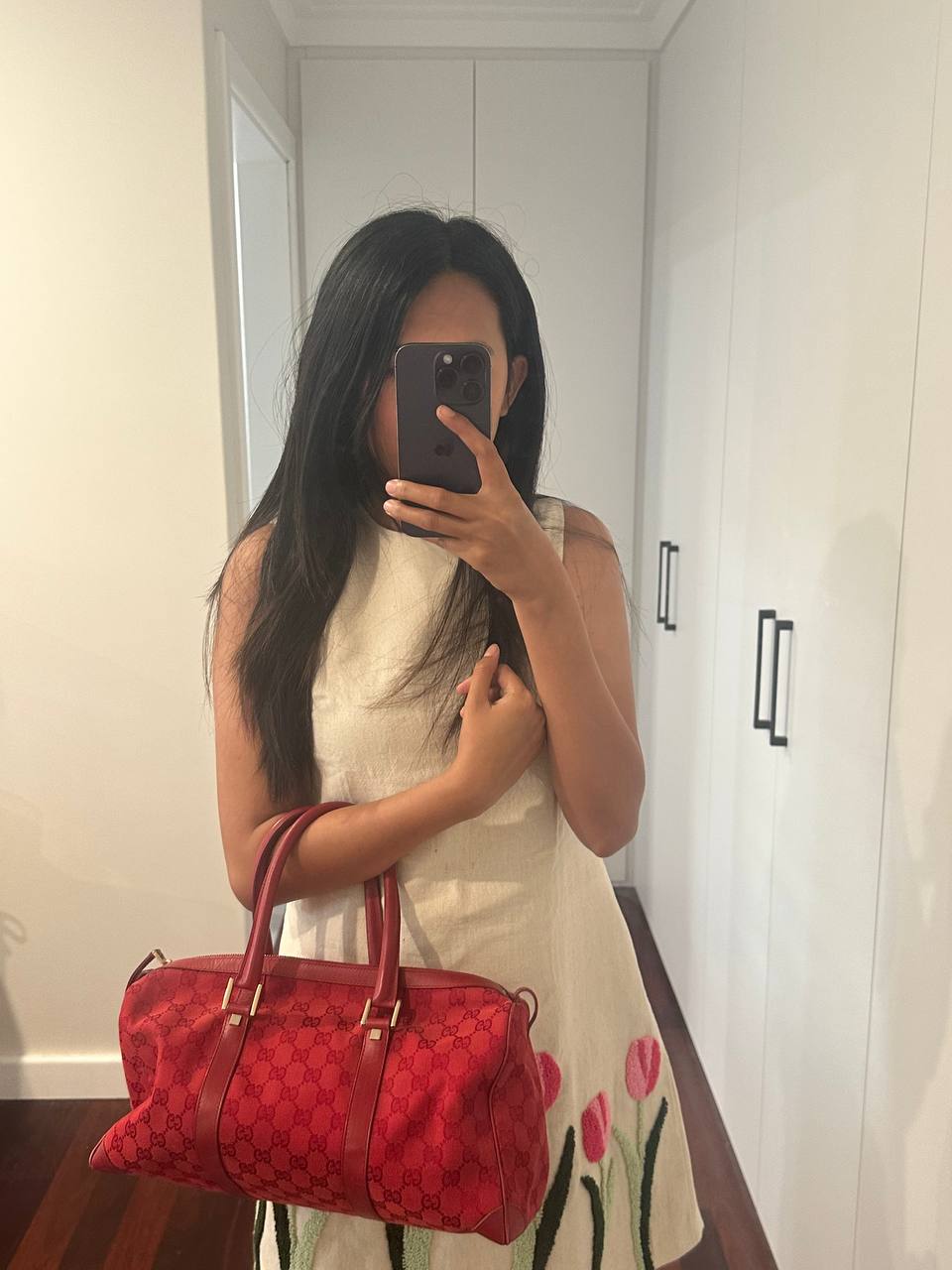 Authentic Vintage Gucci GG Boston Bag