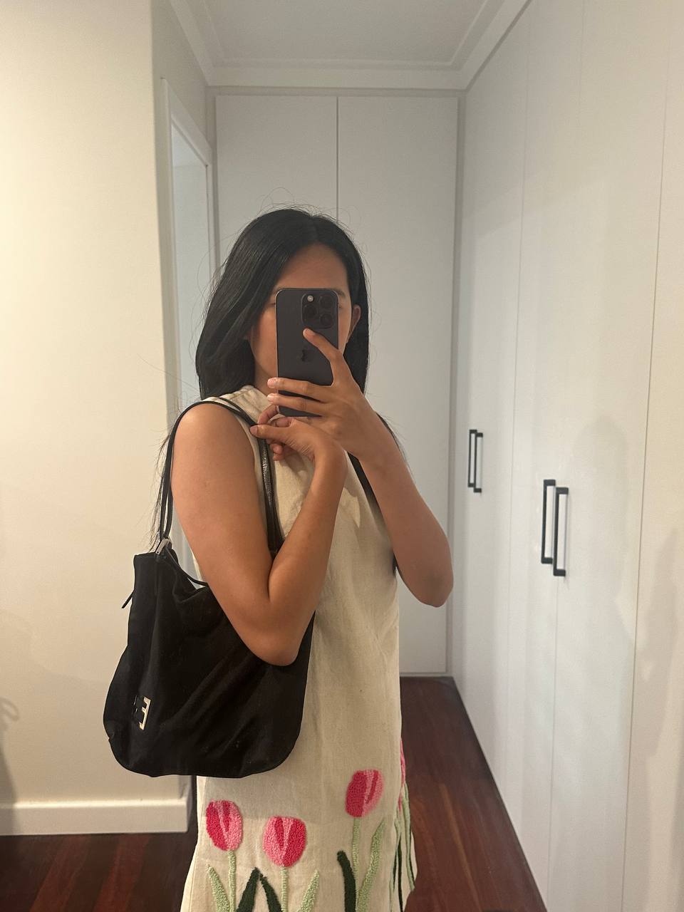 Authentic Vintage Fendi Nylon Shoulder Bag