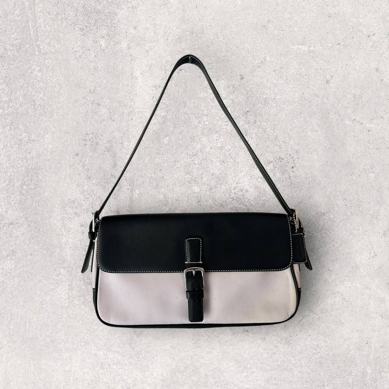Authentic Vintage Coach Canvas Shoulder Bag